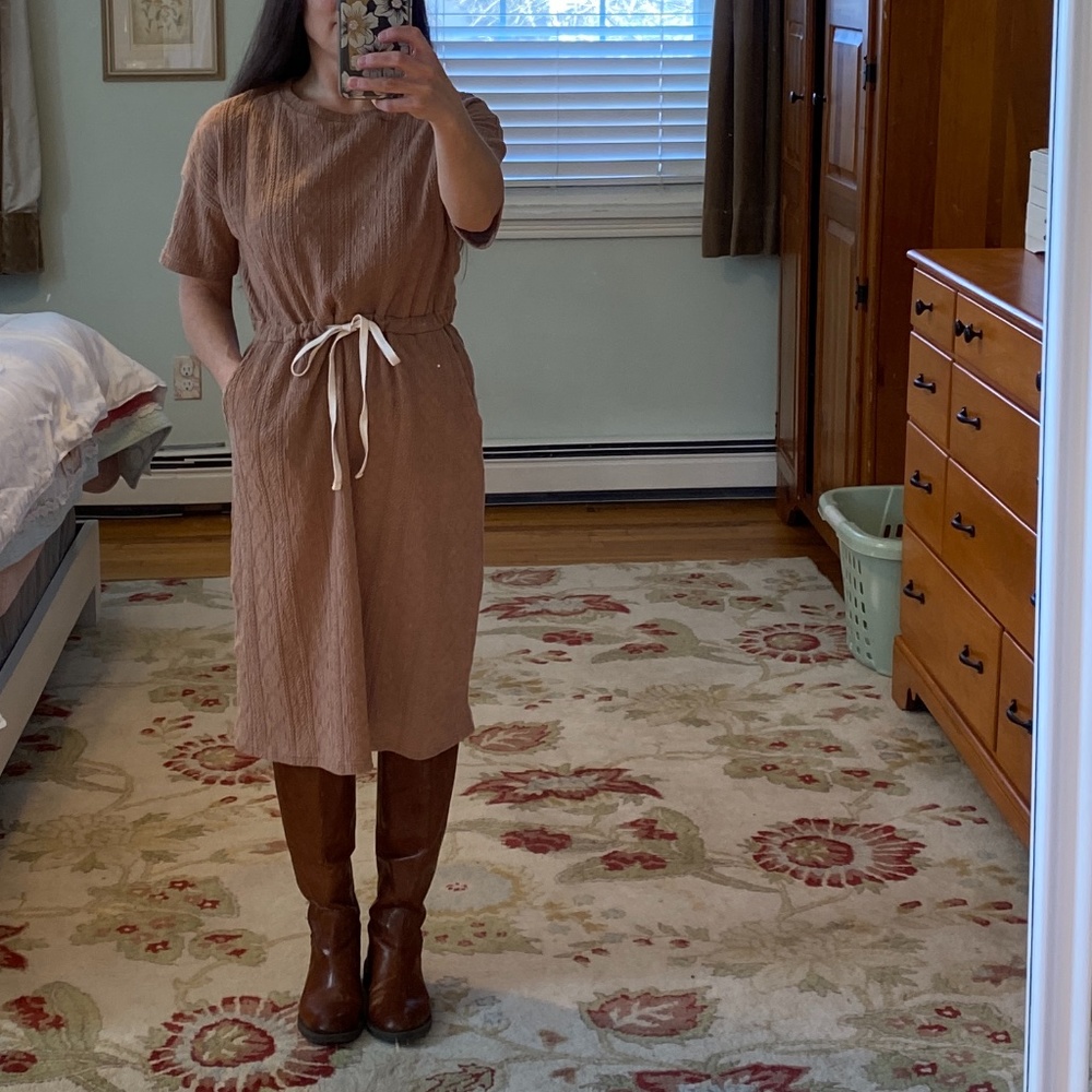 4/12$ or 3/$9 Roolee Dusty Pink Day Dress